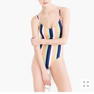 50% OFF—NWOT J. Crew Ballet Tank Striped Swimsuit